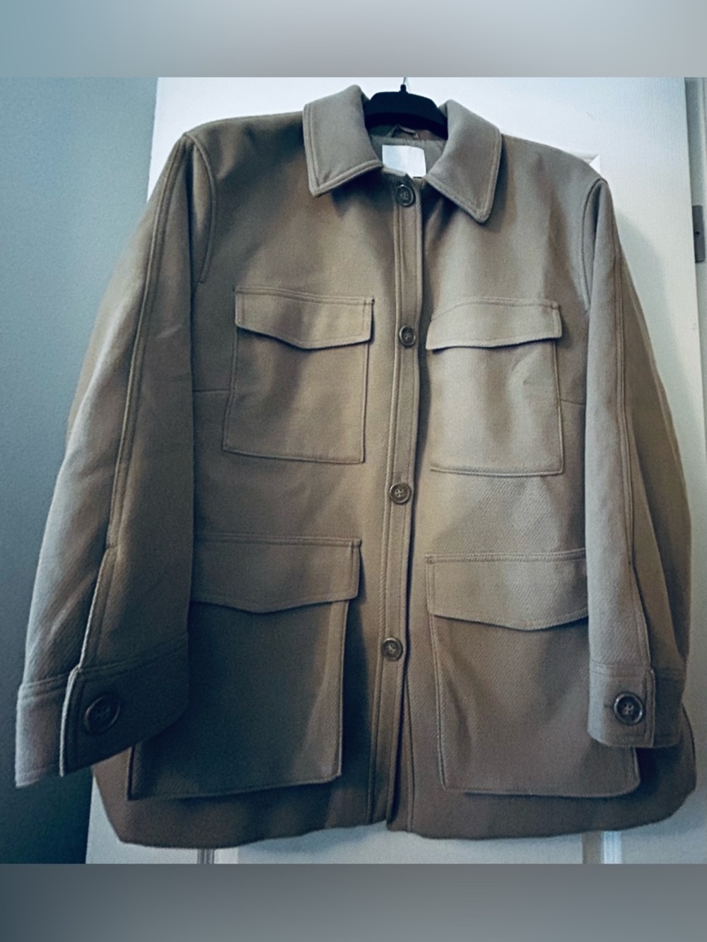 H&M Fully Lined Coat with Pockets & Side Slits - NEW